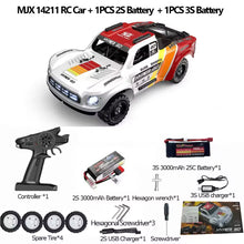 Load image into Gallery viewer, MJX HYPER GO 14211 Racing Car 1/14 Short Truck 45A ESC Brushless Motor 47 KM/H Large Foot 4WD RC Car Remote Control Car Toy MJX
