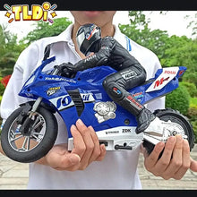 Load image into Gallery viewer, Boys 1/6 Electric Motor RC Stunt Motorcycle Drift Model
