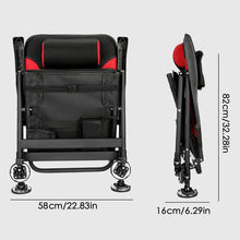 Load image into Gallery viewer, Folding Fishing Chair Camp Chairs Outdoor Fishing Stool Adjustable Feet Reclining Ice Fishing Chair Heavy Duty Ice Fishing Chair
