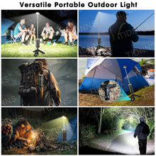 Load image into Gallery viewer, 2024 10000mAh Camping Light USB Rechargeable LED Emergency Lamp Outdoor Portable Lanterns with Magnetic Flashlight for BBQ Tents

