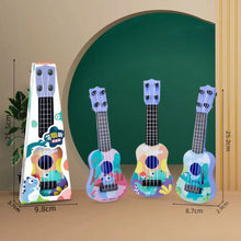 Load image into Gallery viewer, 4 Strings Animal Ukulele Guitar Toy Ukulele Nylon Strings Simulation Ukulele Toy Lightweight Playable Small Guitar Toy
