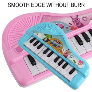 Mini Piano Toy Birthday Gift Musical Piano Toy Teaching Musical Instrument Multi-function Keyboard with 13 Keys for Girl Boy