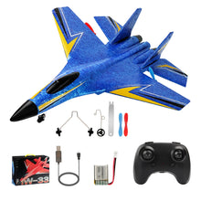 Load image into Gallery viewer, RC Plane SU-27 Aircraft Remote Control Helicopter 2.4G Airplane EPP Foam RC Vertical Plane Children Toys Gifts
