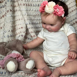 Full Vinyl Body Girl Waterproof Reborn Doll Maddie Hand-Detailed