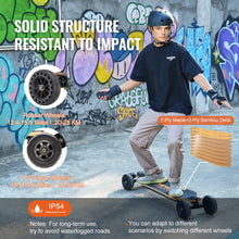 Load image into Gallery viewer, VEVOR Electric Skateboard with Remote 25 Mph Top Speed Skateboard 3 Speed Easy Carry Handle Design Suitable for Adults &amp; Teens
