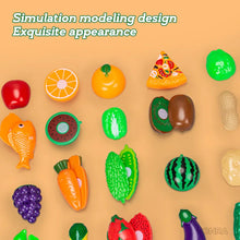 Load image into Gallery viewer, Fruits&amp;Vegetable Model Kitchen Pretend Play Cutting Toys
