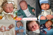 Load image into Gallery viewer, 46CM Reborn Baby Doll Levi Mixed Silicone Vinyl Or Cloth Doll
