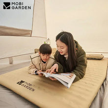Load image into Gallery viewer, MOBI GARDEN Sponge Air Mattress 5cm Automatic Inflatable Sleeping Pad for Camping Outdoor Cushion Ultralight Folding Mat Pillow
