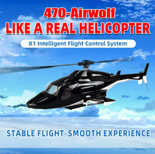 Load image into Gallery viewer, Roban 470 Size Airwolf RTF Version RC Helicopter Aircraft remote control Modelr
