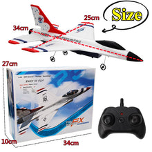 Load image into Gallery viewer, New Fx623/F16 RC Airplane Two Channel 2.4G Fighter Fixed Wing Foam Aircraft Model Glider Remote Control Aircraft Children Toy
