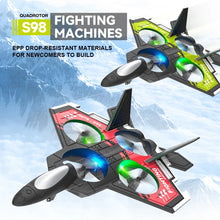 Load image into Gallery viewer, S98 2.4G Rc Epp Foam Aircraft Plane Stunt Roll Fighter Jet with Camera Altitude Hold Remote Control Toys for Kids New Year Gifts
