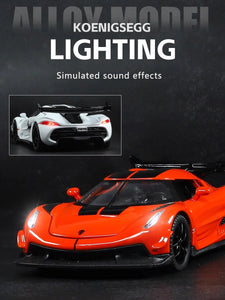 Alloy RC  Car Model Simulation Sound And Light Pull-Back Toy