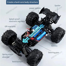 Load image into Gallery viewer, Fast Rc Cars 50km/h 1/16 Off Road 4 Wheel Drive with LED
