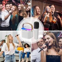 Load image into Gallery viewer, Speaker With Microphone Set Karaoke Mics Speaker Machine Karaoke Microphone Karaoke Machine Karaoke Speaker For Travel Birthday
