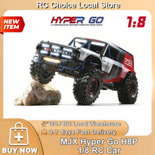 Load image into Gallery viewer, NEW MJX 1:8 Large Scale Hyper Go H8P RC Car 80A FOC Simulation Vehicle Model 8CH 2.4G Remote Control Off-Road Truck Toy Gift
