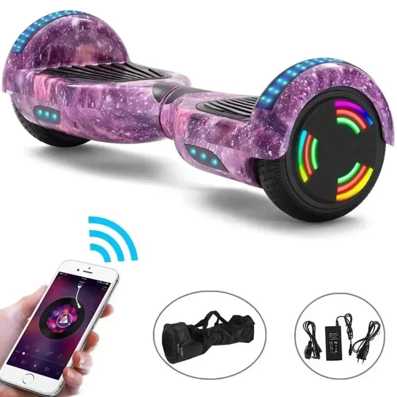 2 Wheels 7 inch Kids Smart Electr Hover Board, Led Lights Self Balance ...