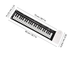 Load image into Gallery viewer, Portable Foldable Roll Up Piano 49 Keys Silicone Soft Keyboard Electronic Organ Hand Roll Piano Electronic Piano Instruments
