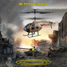 Load image into Gallery viewer, Vatos remote controlled helicopter camouflage 2.4GHz radio indoor RC helicopter toy one click takeoff for boy children adults
