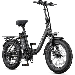 Electric Bike for Adults, L20 2.0 20''×3.0" Fat Tire Electric Bicycle 52V 13Ah Removable Battery Max Range 80Miles & 25MPH