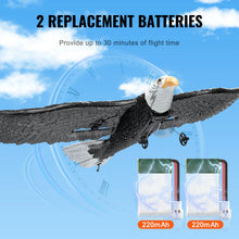 Load image into Gallery viewer, SucceBuy RC Plane Wingspan Eagle Aircraft Fighter 2.4G 2CH with 2 Batteries 6-Axis Glider Airplane Foam Boys Toys for Children
