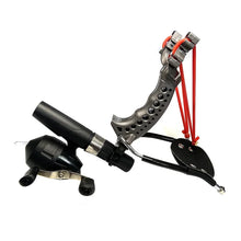 Load image into Gallery viewer, Powerful Fishing Slingshot with Wrist Rest Outdoor Hunting Shooting Sling Shot Fishing Reel Easy To Carry and Durable
