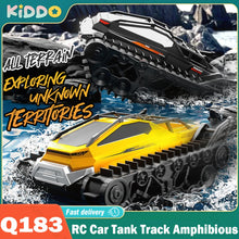 Load image into Gallery viewer, JJRC Q183 RC Car Amphibious Tank Track 2.4G 4 Wheel Remote Control Truck Climbing Off Road Waterproof Armored Vehicles Toy Gifts
