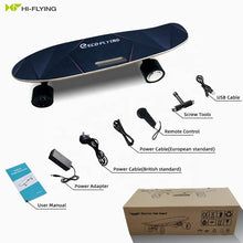 Load image into Gallery viewer, Eco-flying PU tire fast adult electric skateboard conversion kit 25.2v battery electric skateboard
