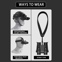 Load image into Gallery viewer, ZIYOUHU Naked Eye Hunting Digital Binocular Night Vision Dual Eyepiece Objective 40° Large Viewing Helmet HD 1080P Video Camera
