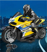 Load image into Gallery viewer, 1:10 RC Motorcycle 4CH Electric Motor High Speed Remote Control Racing Motorcycle Drift Car Model Boy Xmas Gifts for Children
