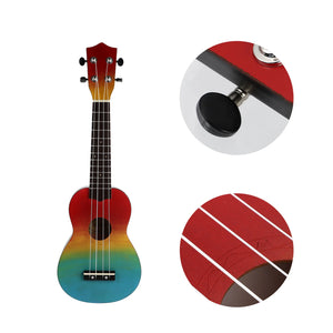 Ukulele Musical Instruments Beginner 21 Inches Mini Toys Kids Guitar Wood Child