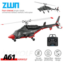 Load image into Gallery viewer, A61 RC Helicopter 2.4G 6-Aixs Gyroscope 4CH Altitude Hold Optical Flow Remote Control Helicopter Toys For Kid Adult
