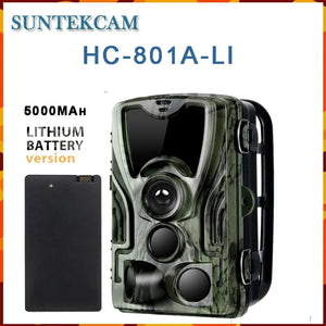 Suntekcam HC-801A-Li Hunting Camera With 5000Mah Lithium Battery 24MP Trail Camera IP65 Photo Traps 0.3s 940nm Wild Camera