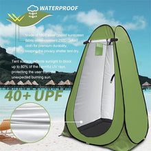 Load image into Gallery viewer, Portable Outdoor Camping Shower Tent Changing Dressing Room Toilet For Beach With Carrying Bag Privacy Tent &amp; Shower Bag
