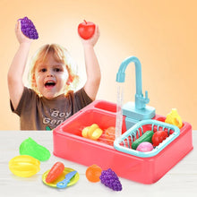 Load image into Gallery viewer, Kids Kitchen Toys Pretend Simulation Electric Dishwasher
