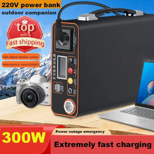 Load image into Gallery viewer, 220V Korean Style Power Bank 300W External Power Bank 90Ah Home Outdoor Camping Lifepo4 Power Supply System Notebook Wholesale
