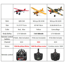 Load image into Gallery viewer, Qidi560 Moore M7 Off-road RC Plane 4CH Brushless Remote Control Airplane Fixed Wing Aircraft Model EPP Foam Toys for Children
