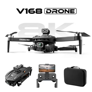 New V168 8K optical flow drone GPS OA positioning aerial camera