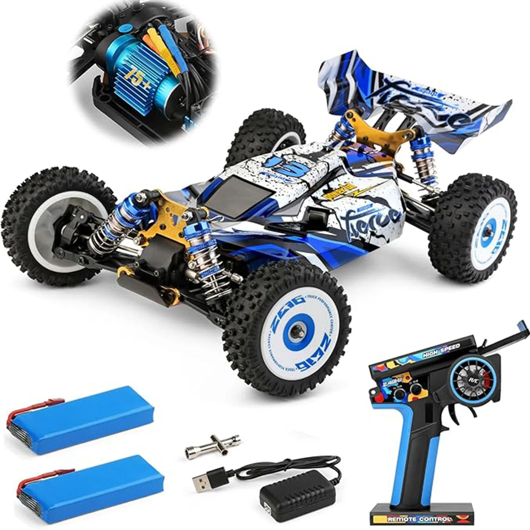WLtoys 124017(V2) Fast RC Car, 1/12 Brushless RC Car with Independent ESC for Adults, 75km/h