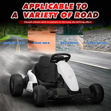 Load image into Gallery viewer, 24V Electric Drifting Go Kart,7Ah Battery Powered Electric Car Ride on, Electric Ride On/Safety Belt,Music,Horn,85W*2 Motor
