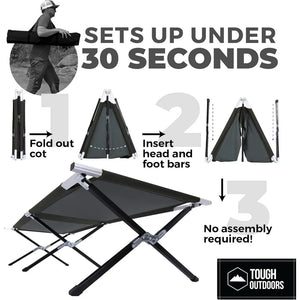 Ultralight Camping Cot Lightweight Camping Bed Mountain Hiker Tourist Camp-cot Folding Bed for Sleeping Lit Pliant Folding-bed