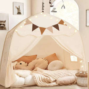 Boys & Girls, Indoor & Outdoor Dome Tent Playhouse, Cream