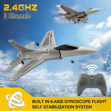 Load image into Gallery viewer, F16 RC Plane 3 Channel 6-Axis Gyro 2.4GHz Radio Controlled Hobby Glider Jet Aircraft EPP Foam Airplane for Kids &amp; Beginners
