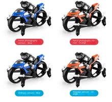 Load image into Gallery viewer, RC Stunt Motorcycle 2 In 1 Land Air 2.4GHz Flying Off-road Motorcycle
