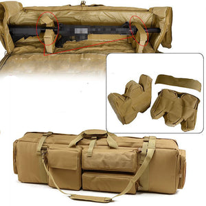 1000D Nylon Tactical Hunting Backpack Dual Rifle Square Carry Bag With Shoulder Strap Airsoft Gun Protection Case
