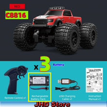 Load image into Gallery viewer, JHD For 2025 New JJRC C8816 Amphibious RC Car 4WD Off-Road Climbing Monster Truck with LED Light 4-wheeled Bigfoot Buggy C8816
