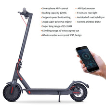 Load image into Gallery viewer, US EU UK stock high-end adult electric scooter 8.5in 36V350W folding electric scooter ultra-light smart mobility bike M150
