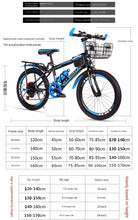 Load image into Gallery viewer, Children's Bicycle for Boys 6-17 Years Old Student Bike 18 20 22 inch Boys and Girls Kids Mountain Bikes
