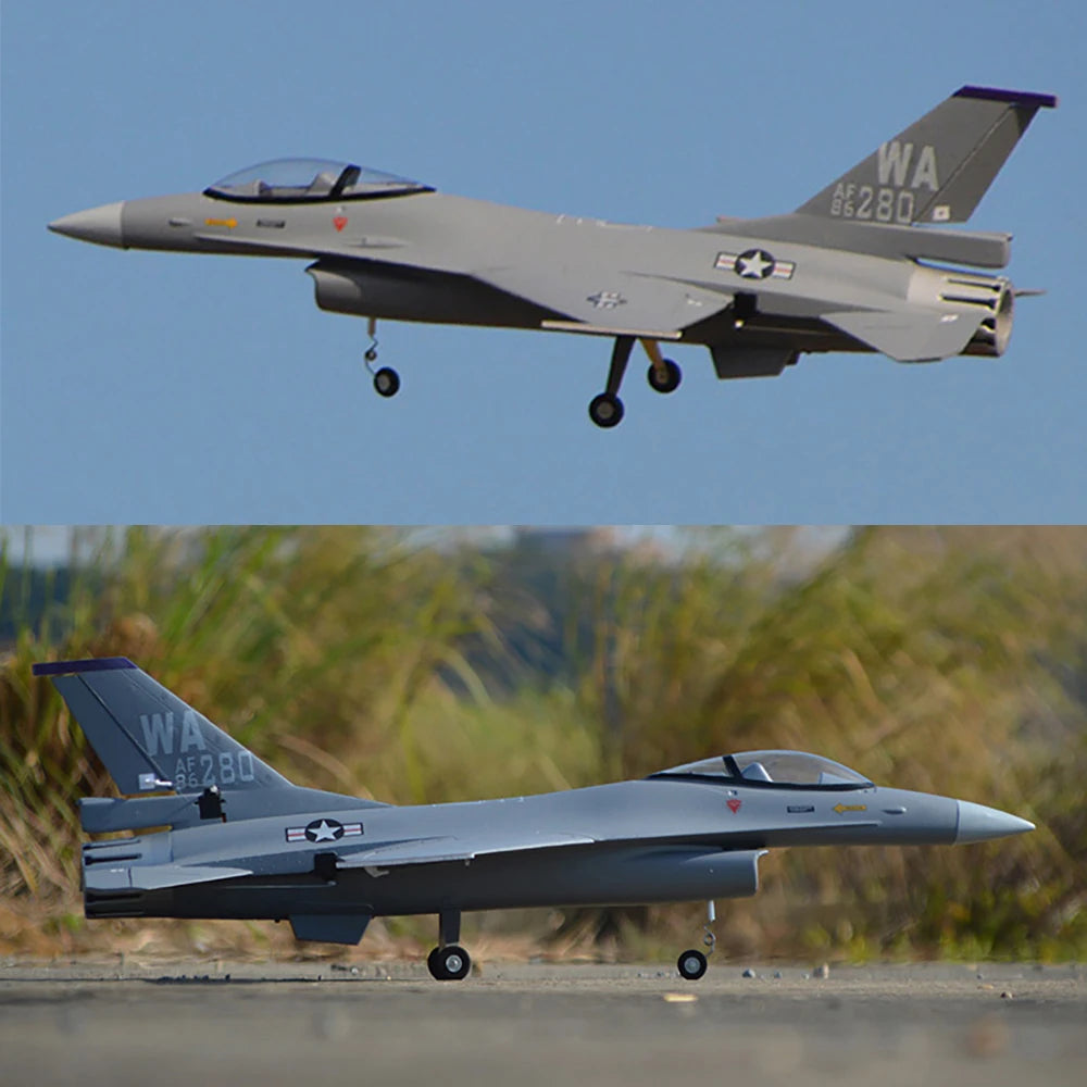 Jet 456 HOOKLL F16 Fighting Falcon 710mm Wingspan 70mm EDF EPO Jet RC Airplane ...