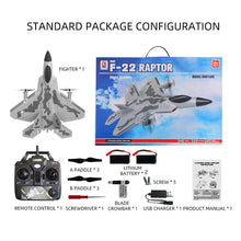 Load image into Gallery viewer, SG-F22 RC Airplane 3D Stunt Plane Model 2.4G Remote Control Fighter Glider Electric Rc Aircraft Toys For Children Adults
