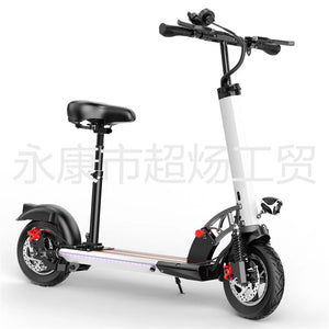 Electric Scooter Adult 10-inch Pneumatic Tire Anti-vibration Front And Rear Dual Hydraulic Shock-absorbing Scooter